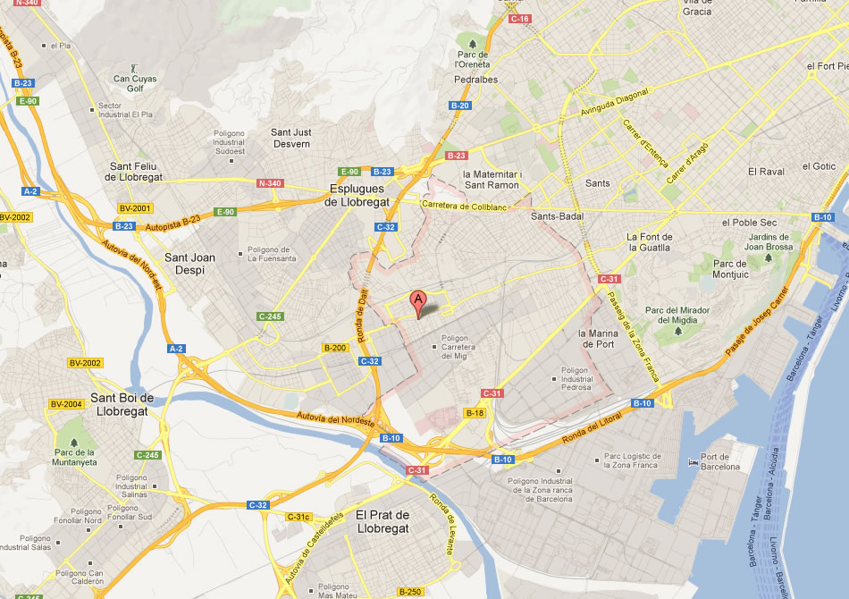 map of Le Hospitalet