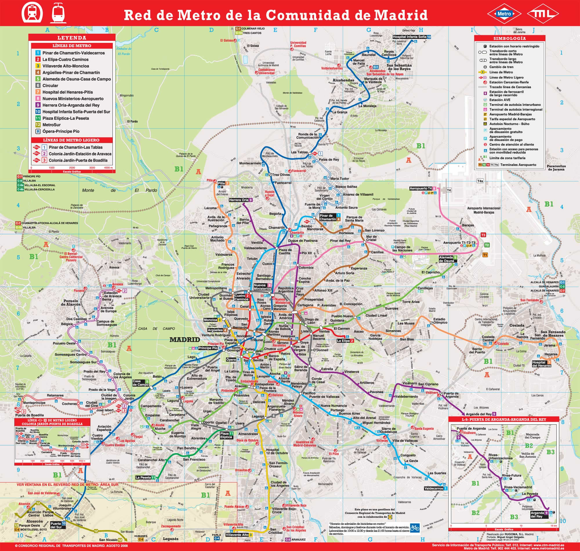 madrid subway map