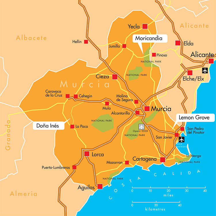 Murcia map