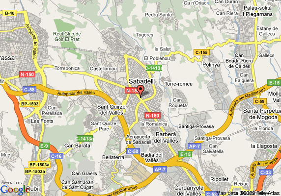Sabadell map