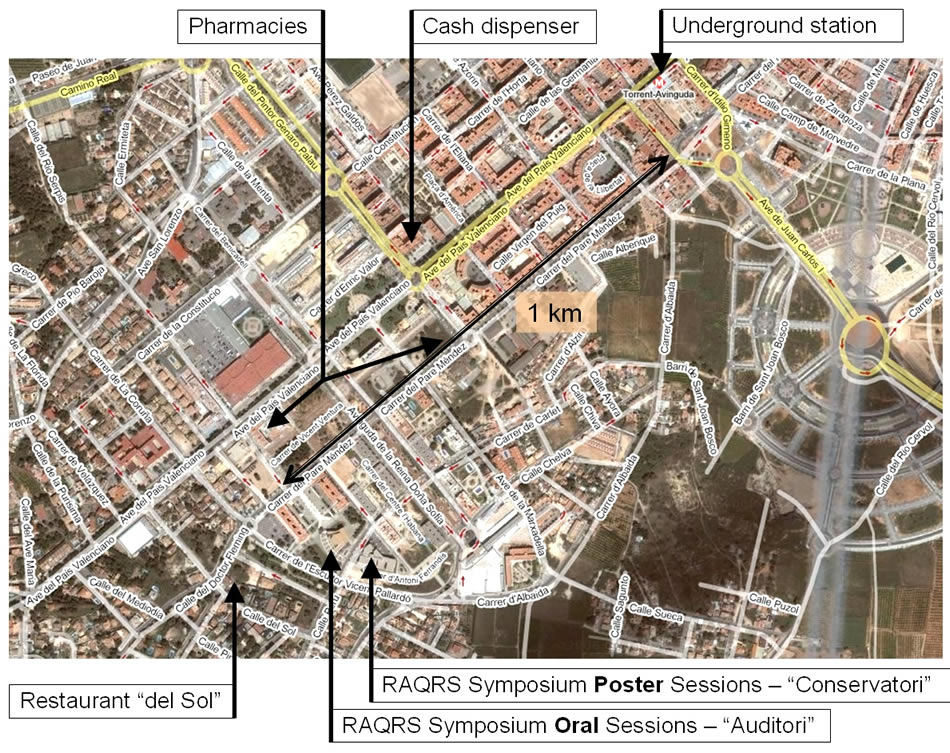 Valencia satellite map