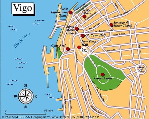 Vigo center map