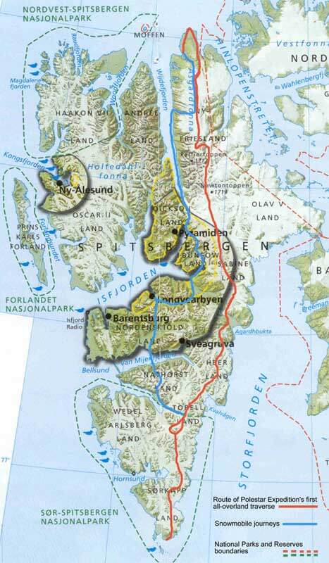 svalbard map norway
