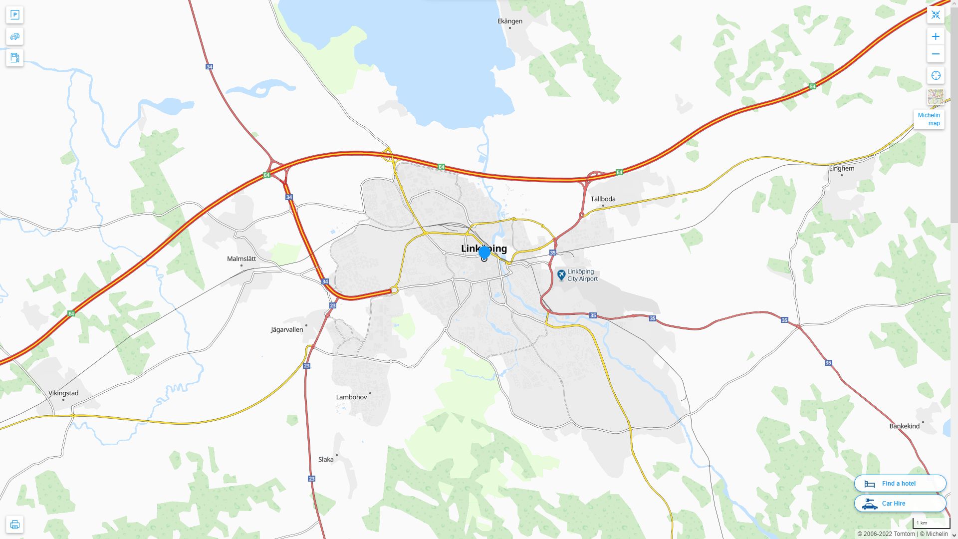 Linkoping Map - Sweden