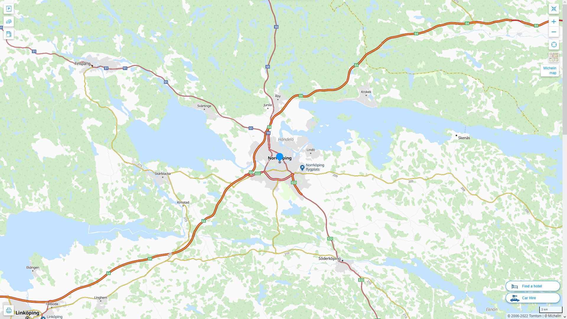Norrkoping Map - Sweden