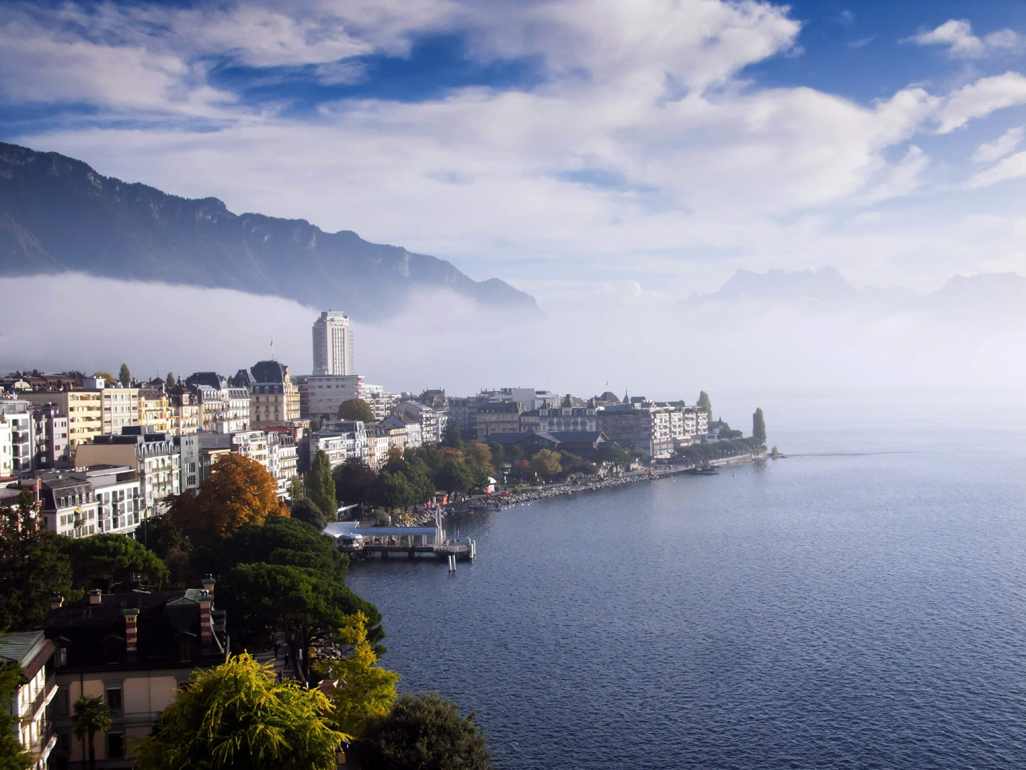 Montreux and Leman Lake Switzerland