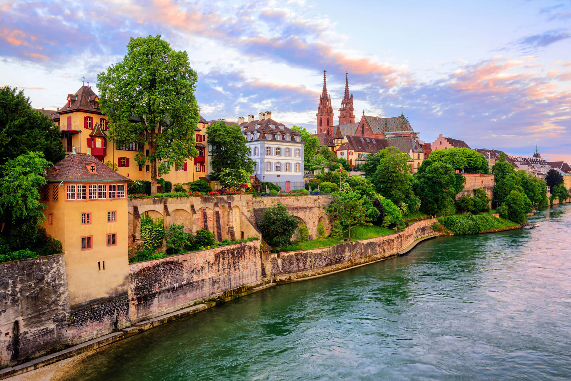 Munster Cathedral and the Rhine River, Basel