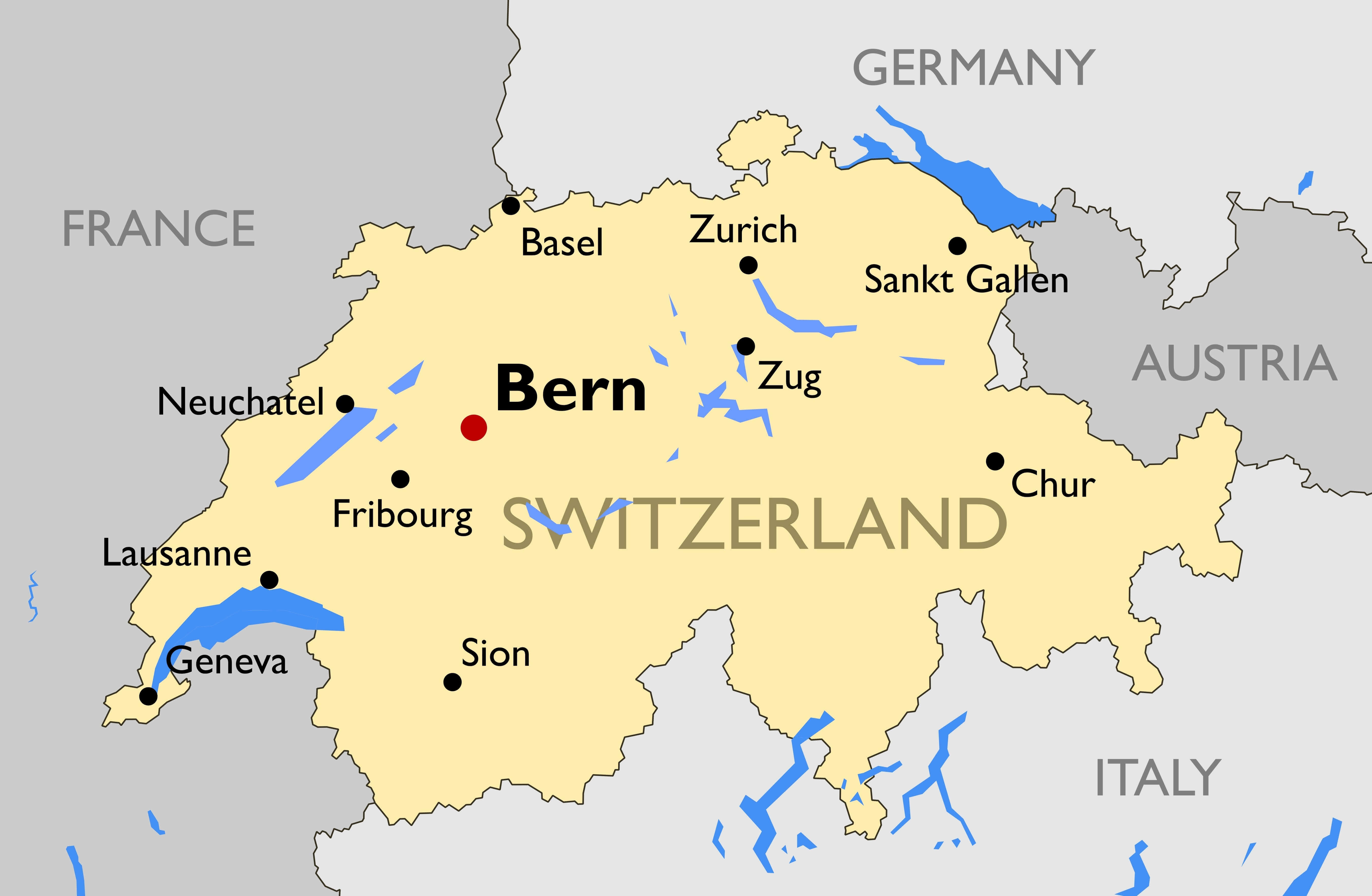 Map Switzerland