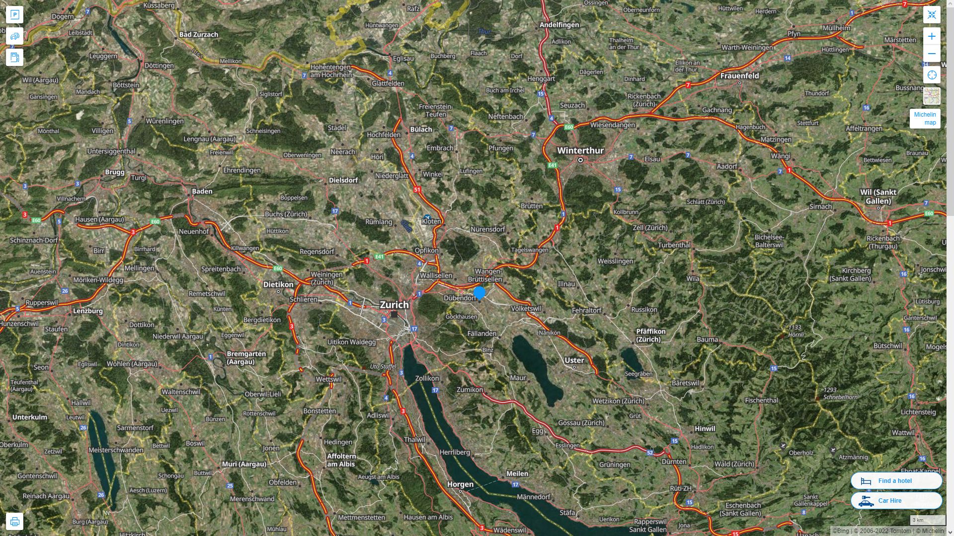 Dübendorf Map - Switzerland