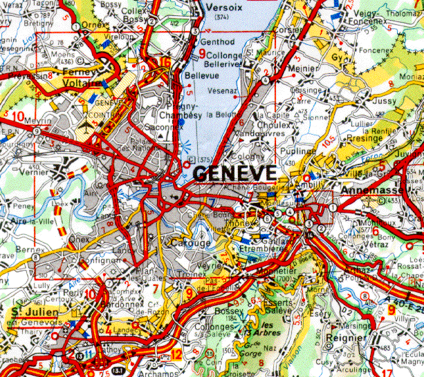 Geneve map