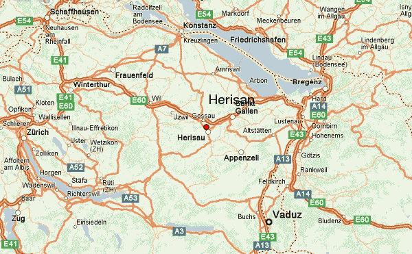 Herisau map