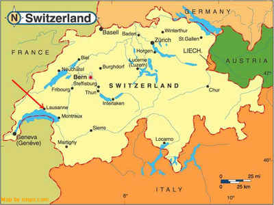 switzerland Lausanne Map