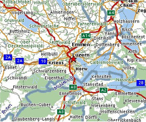 Lucerne Map