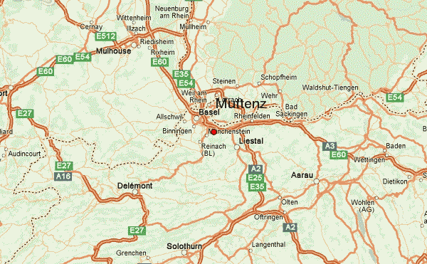 map of Muttenz