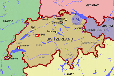Switzerland St Gallen Map