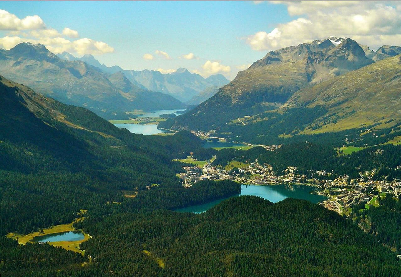 View From Engadine Switzerland