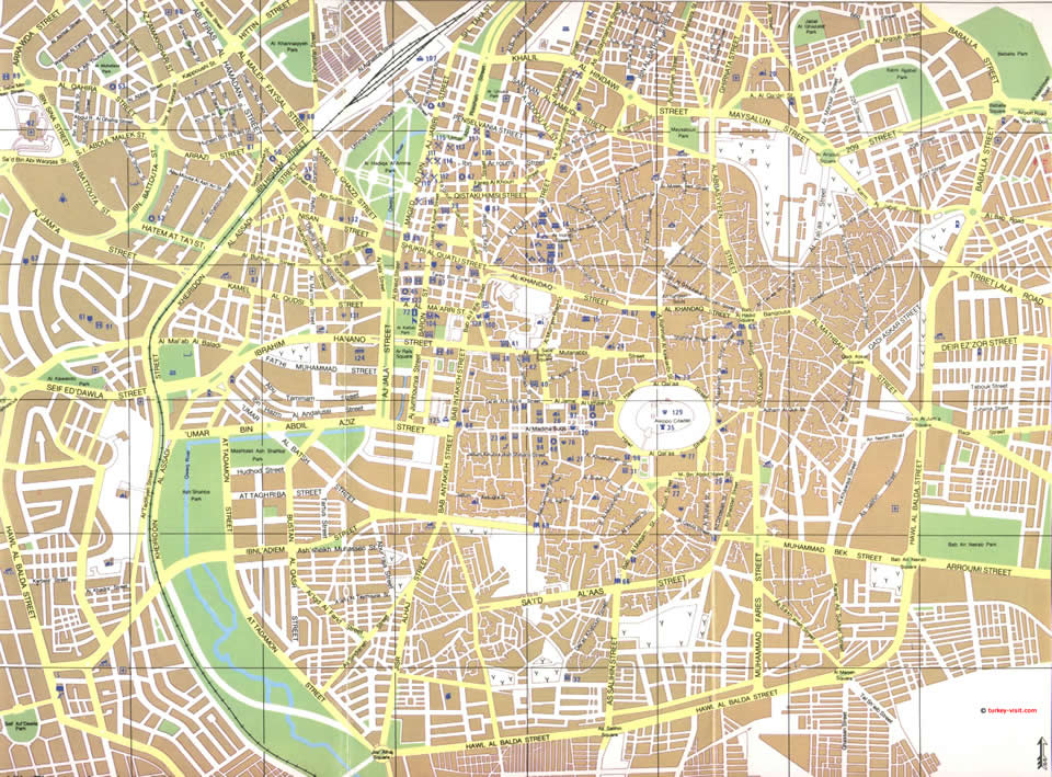 Aleppo map
