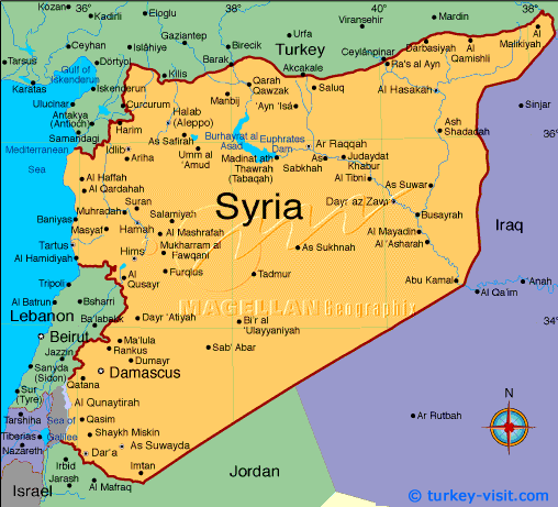 syria map Hama