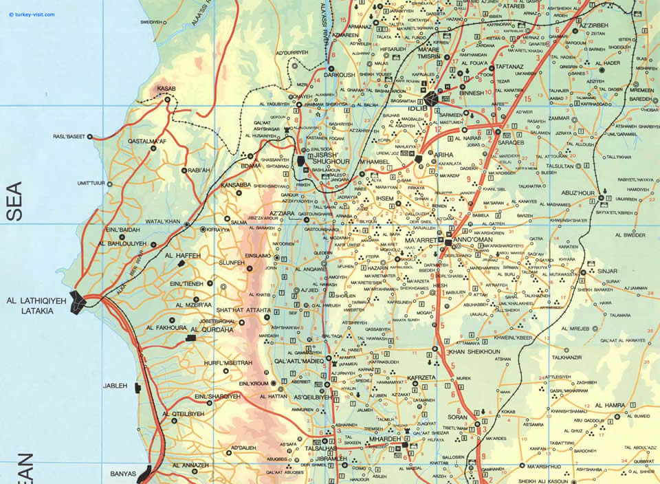 Latakia road map