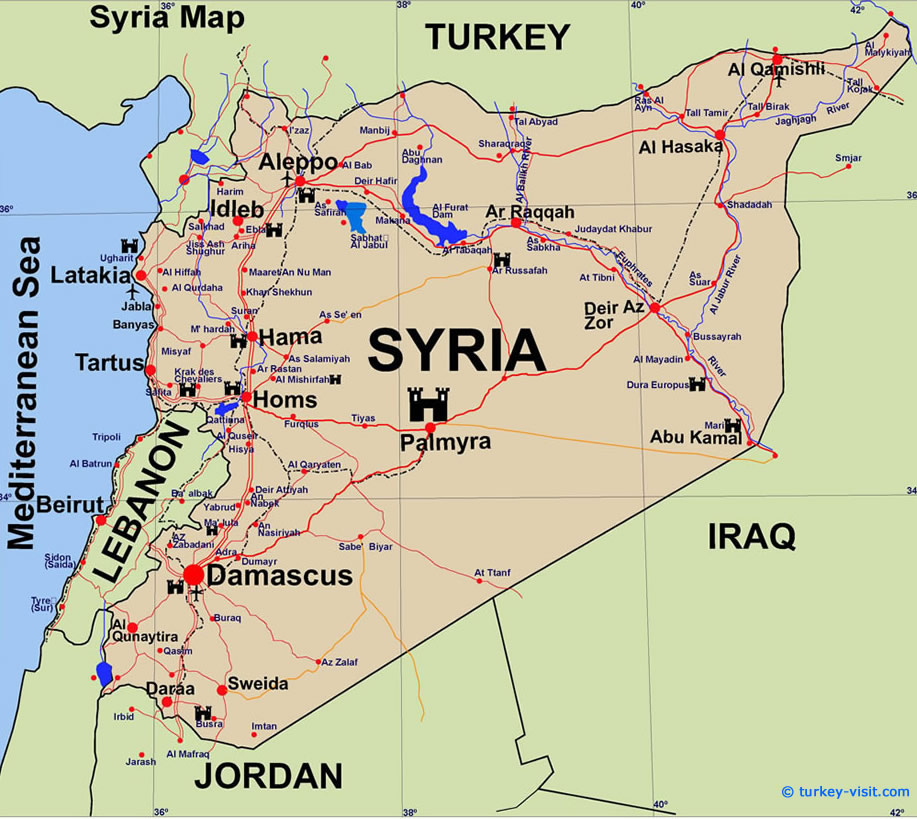 syria Latakia map