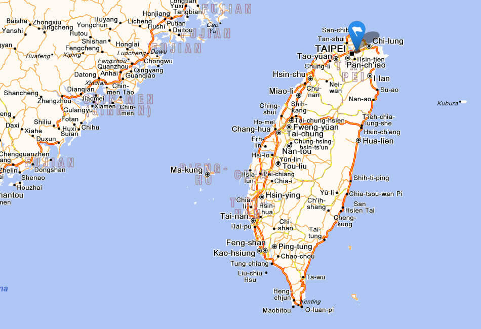 map taiwan