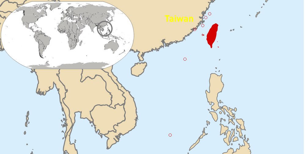 where is taiwan in the world