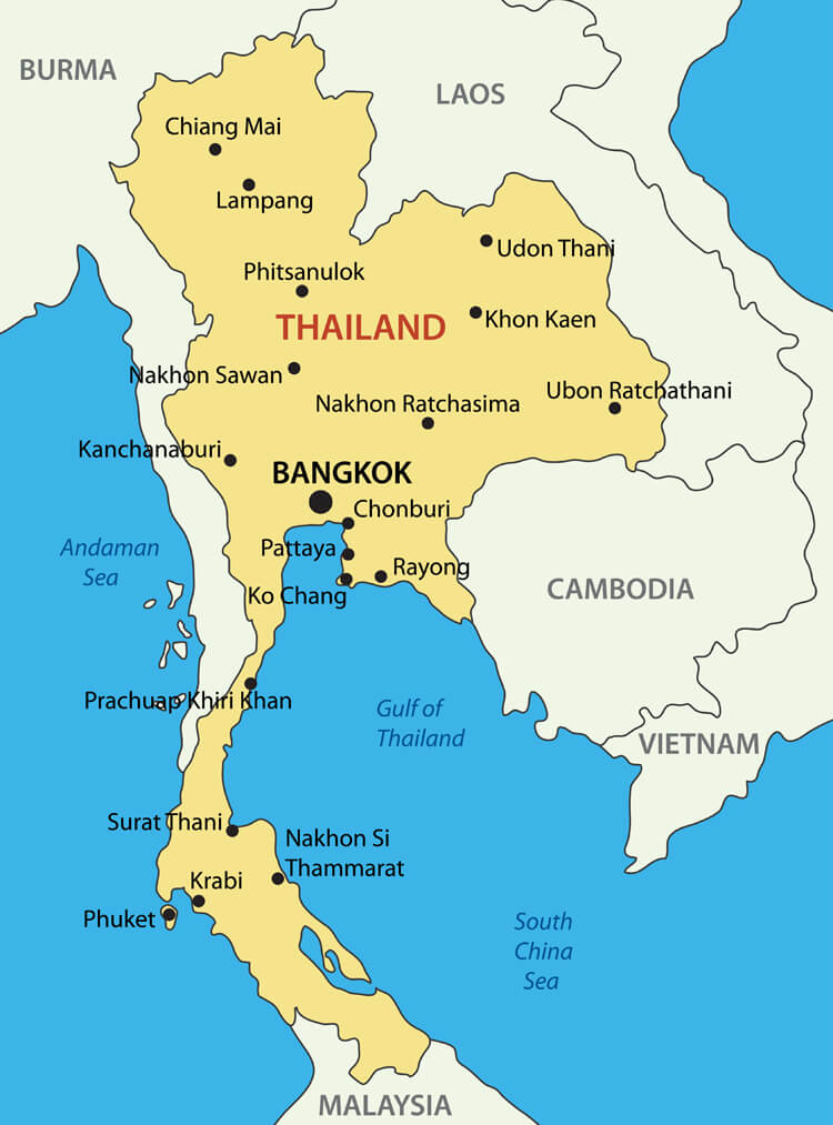 Map Thailand Map Thailand
