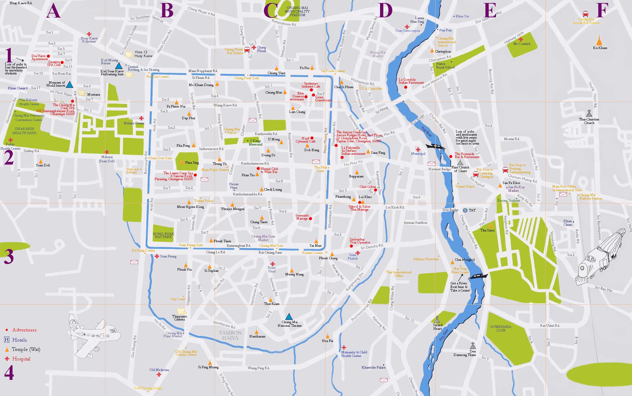 Chiang Mai city map