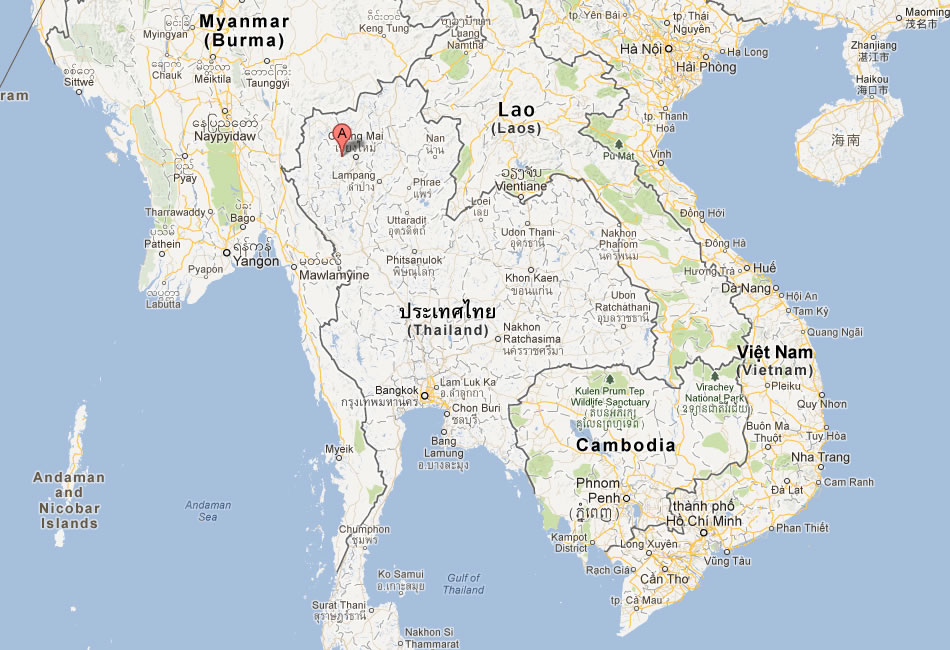 map of Chiang Mai thailand