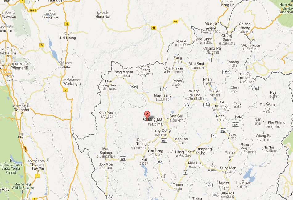 map of Chiang Mai