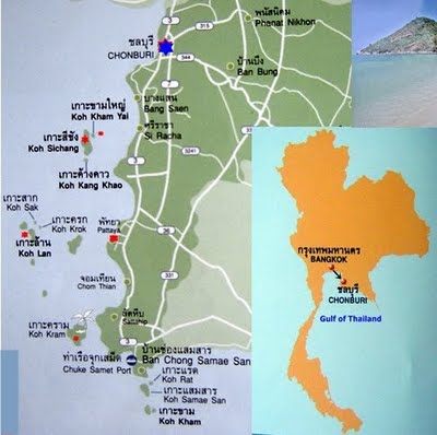 Chon Buri political map