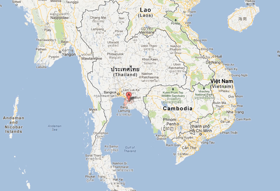 map of Chonburi thailand