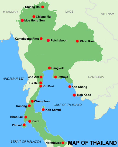 Khon Kaen thailand map