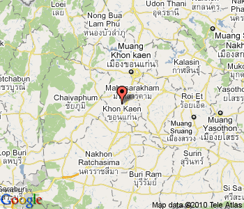 Khon Kaen regions map