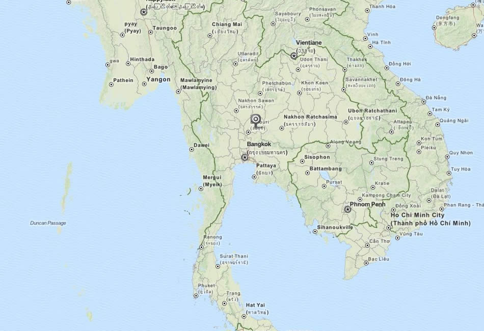 Nakhon Ratchasima Map Thailand