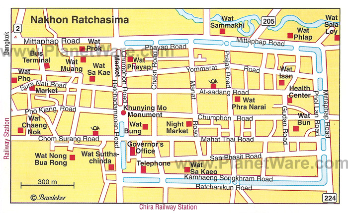 Nakhon Ratchasima Map Thailand