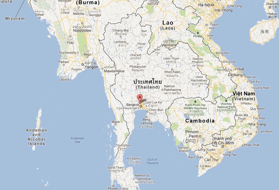 map of Nonthaburi thailand