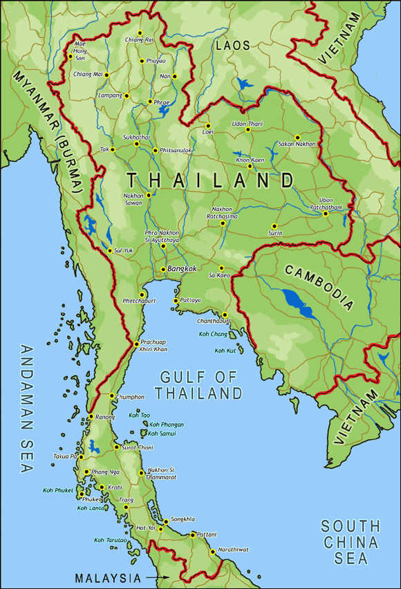 Thailand Map