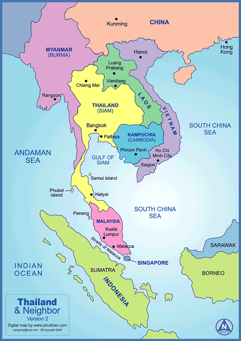 thailand maps
