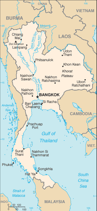 Thailand Political Map