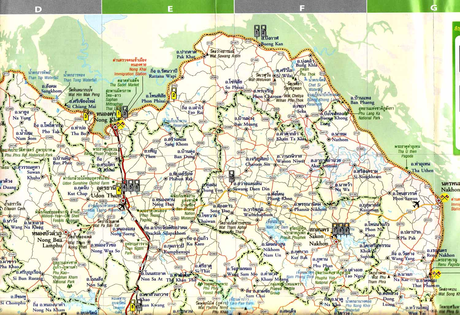 Udon Thani center map