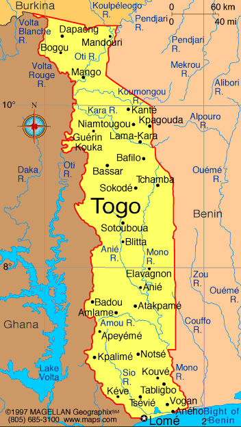 Sokode Map Togo Sokode Map Togo