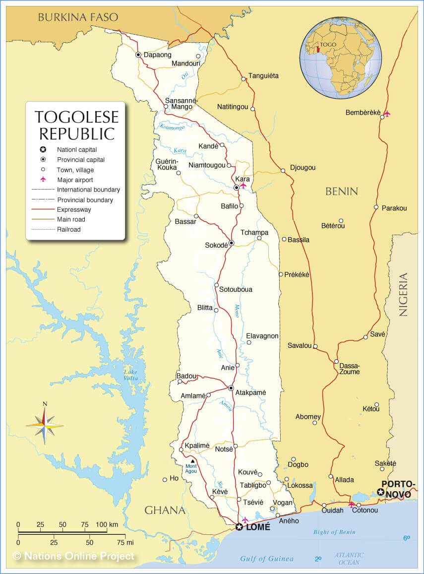togo political map