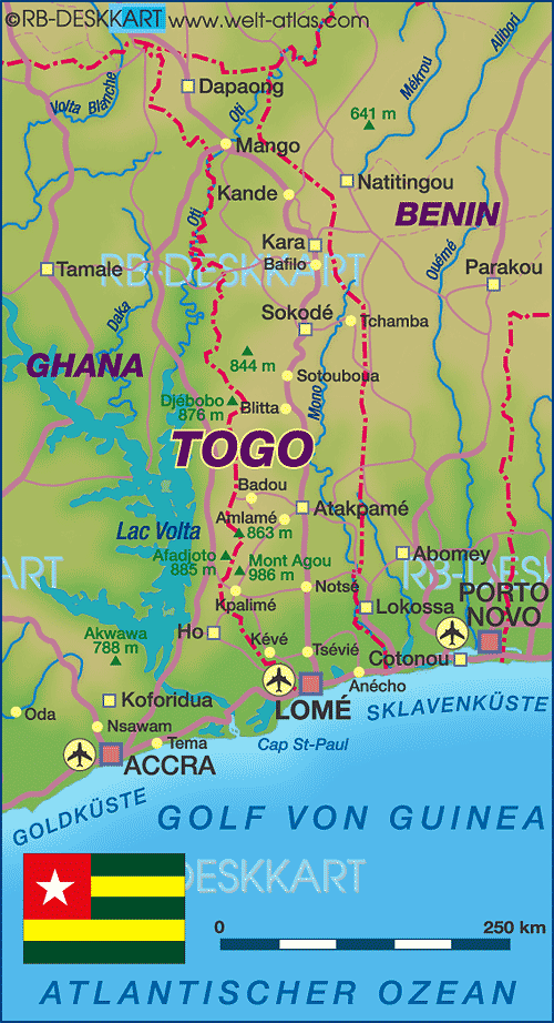togo lome map