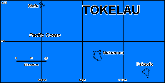 tokelau map