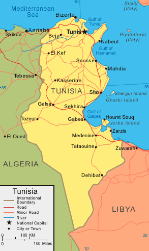 Tunisia Map