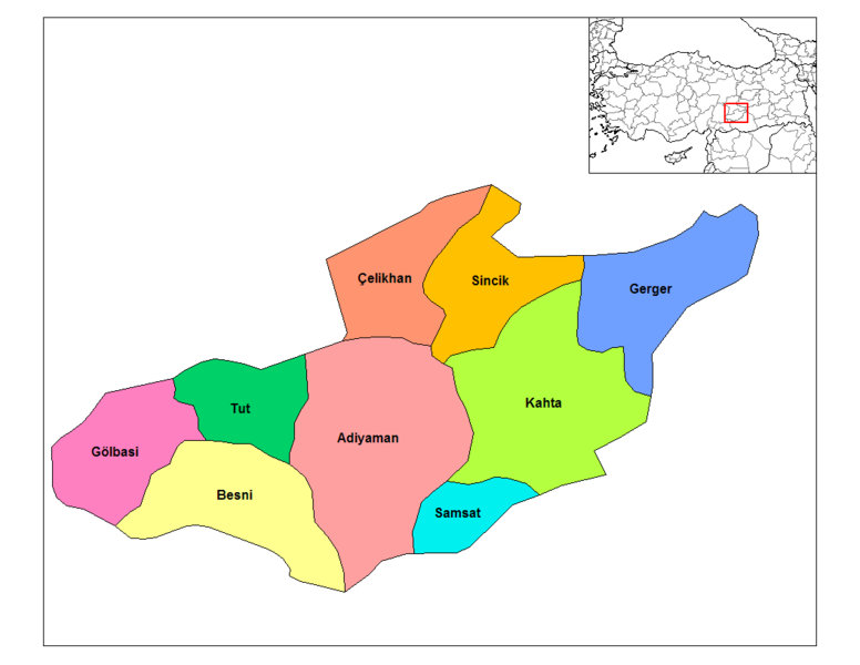 map of adiyaman