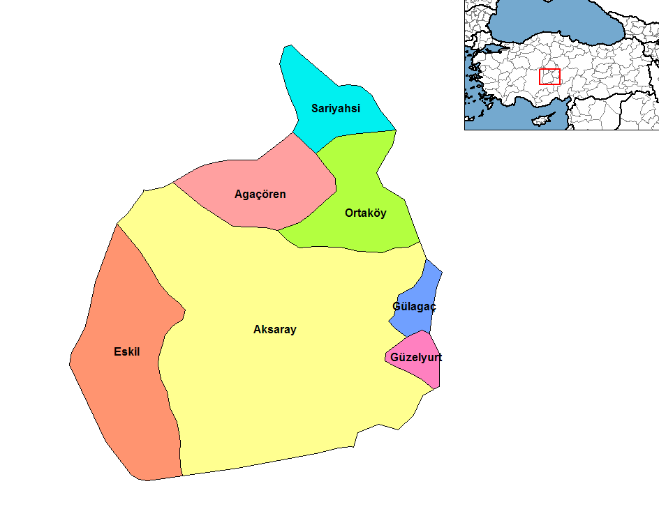 map of aksaray
