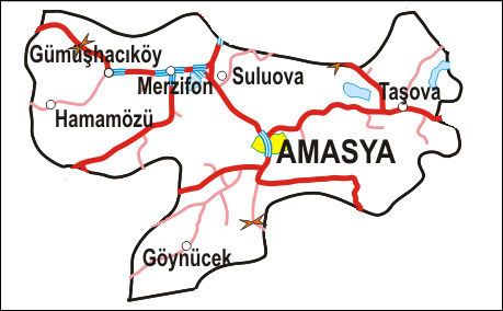 amasya political map