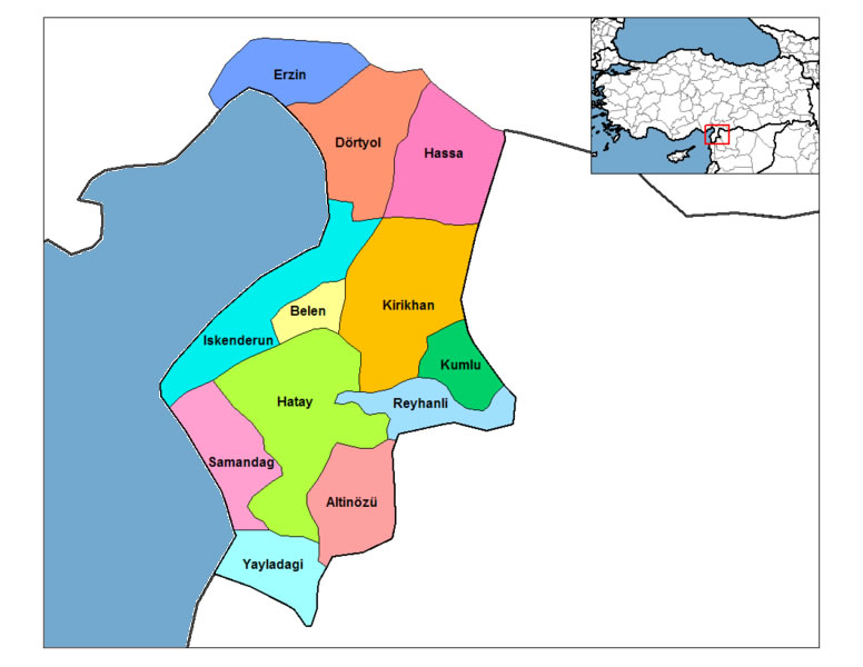 map of antakya
